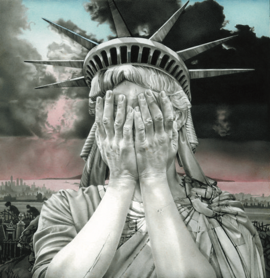 Gee Vaucher — Oh America, 1989